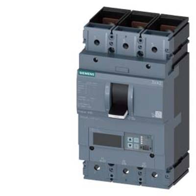 A grey Siemens circuit breaker with three terminals on top and a toggle switch in the centre for controlling the flow of electricity.