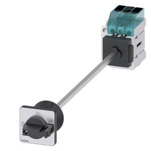 An electrical load disconnector with rotary handle and switching positions 'I' and '0', suitable for industrial applications.
