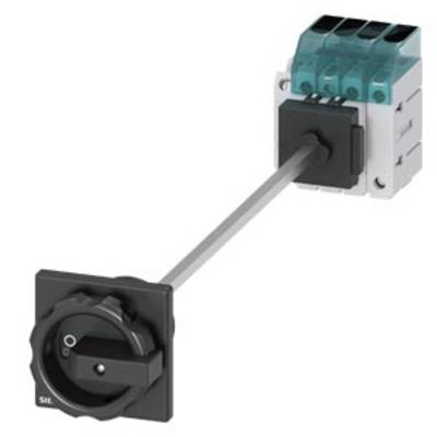 Rotary switch with a long handle and multiple connections in the background, suitable for mechanical or electrical applications.