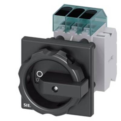 A black rotary switch with two positions ('0' and '1'). The switch is mounted in a square frame.