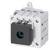 A grey and black contactor used for controlling high currents in electrical circuits.