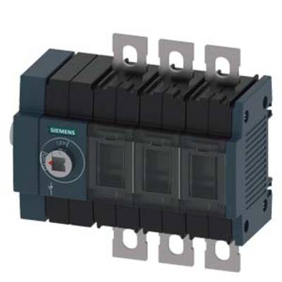A blue main switch with six terminals, marked with a green 'Siemens' logo.