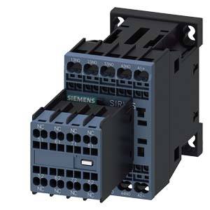 An electrical contactor with multiple terminals, part of the Siemens SIRIUS series, used in switchgear for motor control.