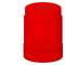 Red safety switch cover by Siemens, cylindrical in shape, used for signalling or safeguarding purposes.
