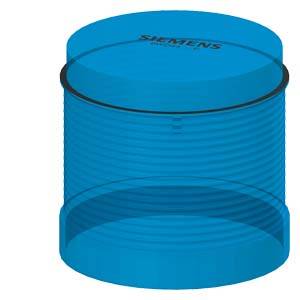 Blue cylindrical container with Siemens logo on the lid.