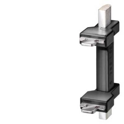 A cylinder fuse insert with a black body and metallic contacts at the top and bottom, used in electrical systems for overload protection.