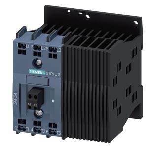 A Siemens Sirius contactor, model 3RF34. In the image, the connection terminals and heat sinks of the contactor are visible.