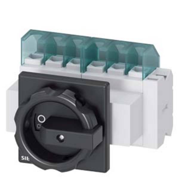 Circuit breakers   Black 6-pin 16 mm² 25 A 1 maker, 1 breaker 690 V AC  Siemens 3LD21034VP51