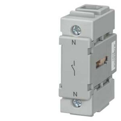 'Grey electric switch, vertically mounted, with N markings at the top and bottom. The switch is in the central position.'
