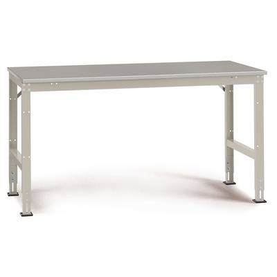   Manuflex  AU4014.0001    Work table 1000 x 800 x 760 mm, universal, Pl. sheet covering war house color gray green    G