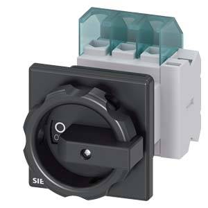 A black rotary switch with a white casing, displaying 'O' and 'I' symbols, potentially used for controlling devices.