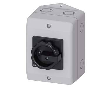 Image of Circuit breaker Black 3-pin 16 mm² 25 A 1 maker, 1 breaker 690 V AC Siemens 3LD21641GP51