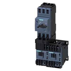 A contactor with an overload relay, typical industrial control device for managing electric motors, grey-black.