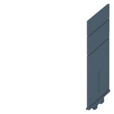 A navy blue vertical panel with two horizontal dividing lines and a small vertical indentation at the bottom.