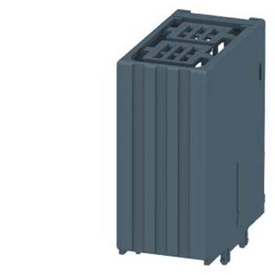A grey, rectangular electrical terminal block in the illustration, suitable for use in electrical control cabinets.