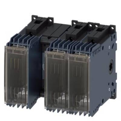 A three-way electrical switch with transparent toggle switches. It is designed for controlling electrical circuits in electrical installations.