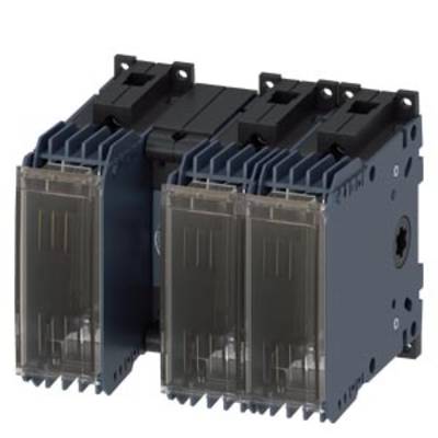 A modular electrical protective switch with three transparent protective covers, suitable for industrial applications.
