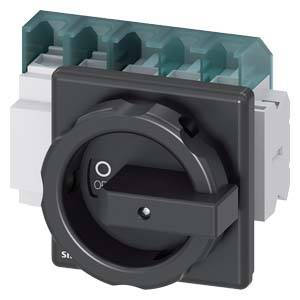 An electrical rotary switch with a position for '0' (Off) and '1' (On).