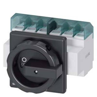 Industrial-style switch, rectangular with a rotary lever. It indicates the 'On' and 'Off' positions and is suitable for electrical systems.
