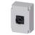 White control panel with a black rotary switch. The switch is positioned at "0". Rectangular housing with clean lines.