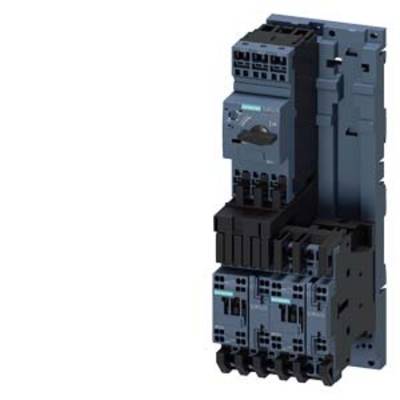 A three-pole circuit breaker used to protect electrical circuits from overload and short circuit.