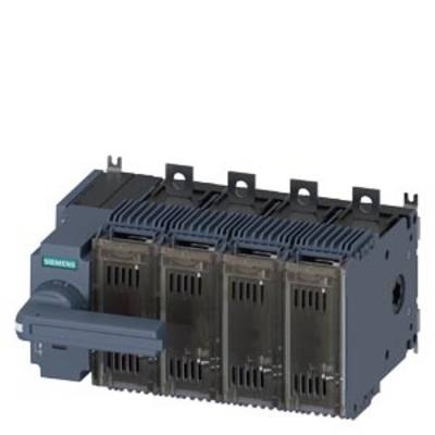 A grey electrical disconnector switch by Siemens with four rows. Suitable for industrial electrical installations.