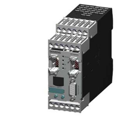 A Siemens industrial relay with multiple connection terminals and a digital display, used for control and automation technology.