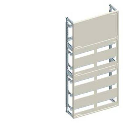 A rectangular, vertical component with multiple horizontal struts, mounted on a metallic frame, likely part of a shelving system.