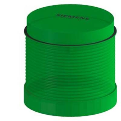 A green cylindrical object with a ribbed design, marked with the word 'SIEMENS' on the top surface.