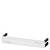 A white, rectangular ventilation grille with side handles. Used for ventilation or as a cover for ventilation shafts.