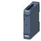 Figure of an industrial switchgear from Siemens, Sirius model. Dark grey housing with blue labelling.