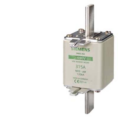 A Siemens NH fuse, model number 3NA3 352, with a rated voltage of 690V and a rated current of 315A.