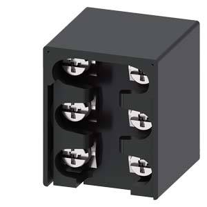 A black electronic plug with six connectors in two vertical rows. The connectors are silver and shiny.