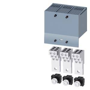 Figure of an electrical device with a blue, box-shaped unit at the top and three black switches positioned below it.