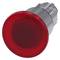 Red emergency stop button, typically used on industrial machinery to immediately halt operation in an emergency.