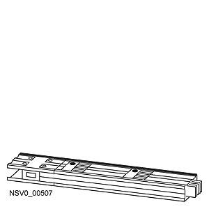 Technical drawing of a rail system with model number NSV0_00507. Shows structural details, including mounting points.