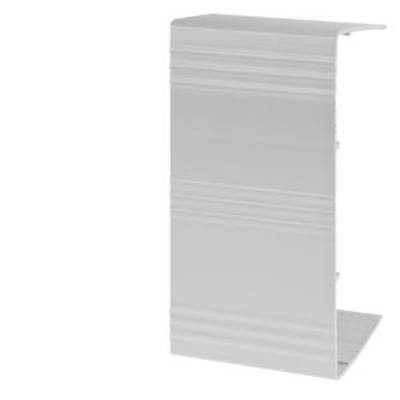 Silver metal L-shaped profile with ribbed details.
