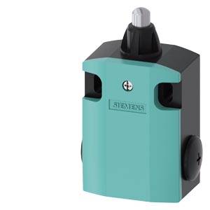 A green and black Siemens rotary actuator with a round top and side controllers for controlling technical equipment.