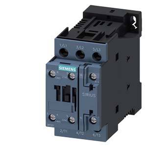 Illustration of a Siemens SIRIUS contactor with multiple electrical connections. Device for industrial control applications.