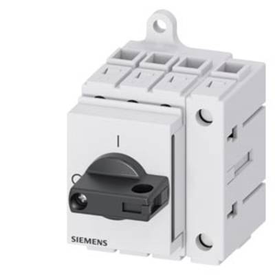 A white load isolator switch with a black switch lever, for controlling electrical circuits, mountable on walls or electrical enclosures.
