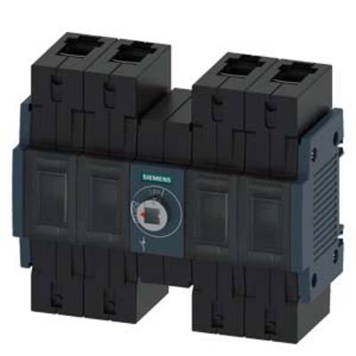 A black Siemens circuit breaker.