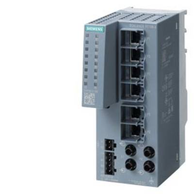 A grey electronic device by Siemens with multiple ports and LEDs on the front panel.