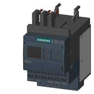A black Siemens Sirius contactor, an electrical switching device for controlling high-current circuits.