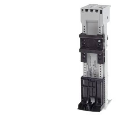 A circuit breaker in a rectangular shape, mounted on a DIN rail. Suitable for electrical protection systems.