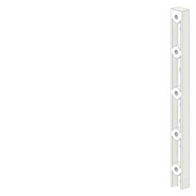 A white column with five symmetrically positioned round holes from top to bottom.