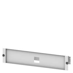 A rectangular metal wall bracket with a recess in the middle and screw holes on the sides.