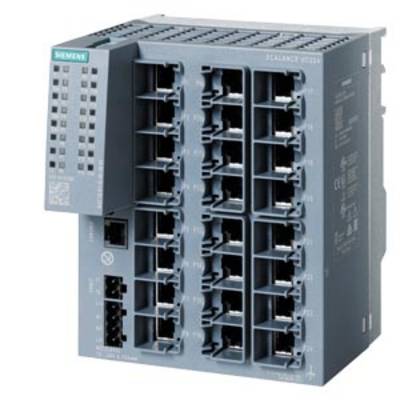 A Siemens industrial network switch with 16 Ethernet ports, suitable for use in automation networks.