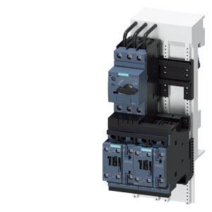 An electrical circuit breaker on a mounting rail, comprising multiple components and cable connections.