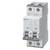 A double circuit breaker by Siemens, model 5SY62, with toggle switches and LED indicators for switch status indication.