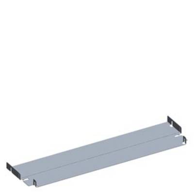 A grey, rectangular metal roof panel with fixing tabs at the ends, for use in building constructions.